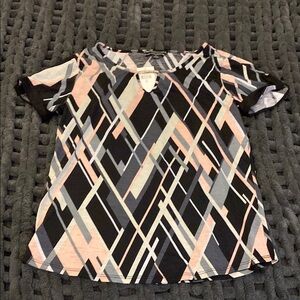 Stylish Geometric Women's Blouse